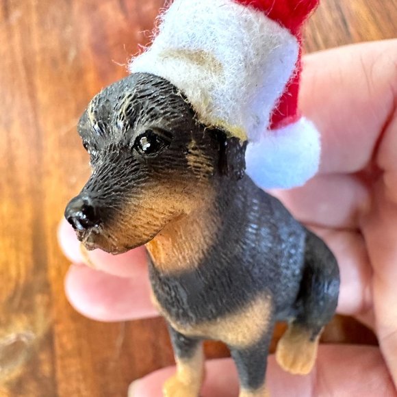 Vintage 90s Ganz Rottweilier Christmas Ornament Dog New Puppy's First Ch… - Picture 3 of 12